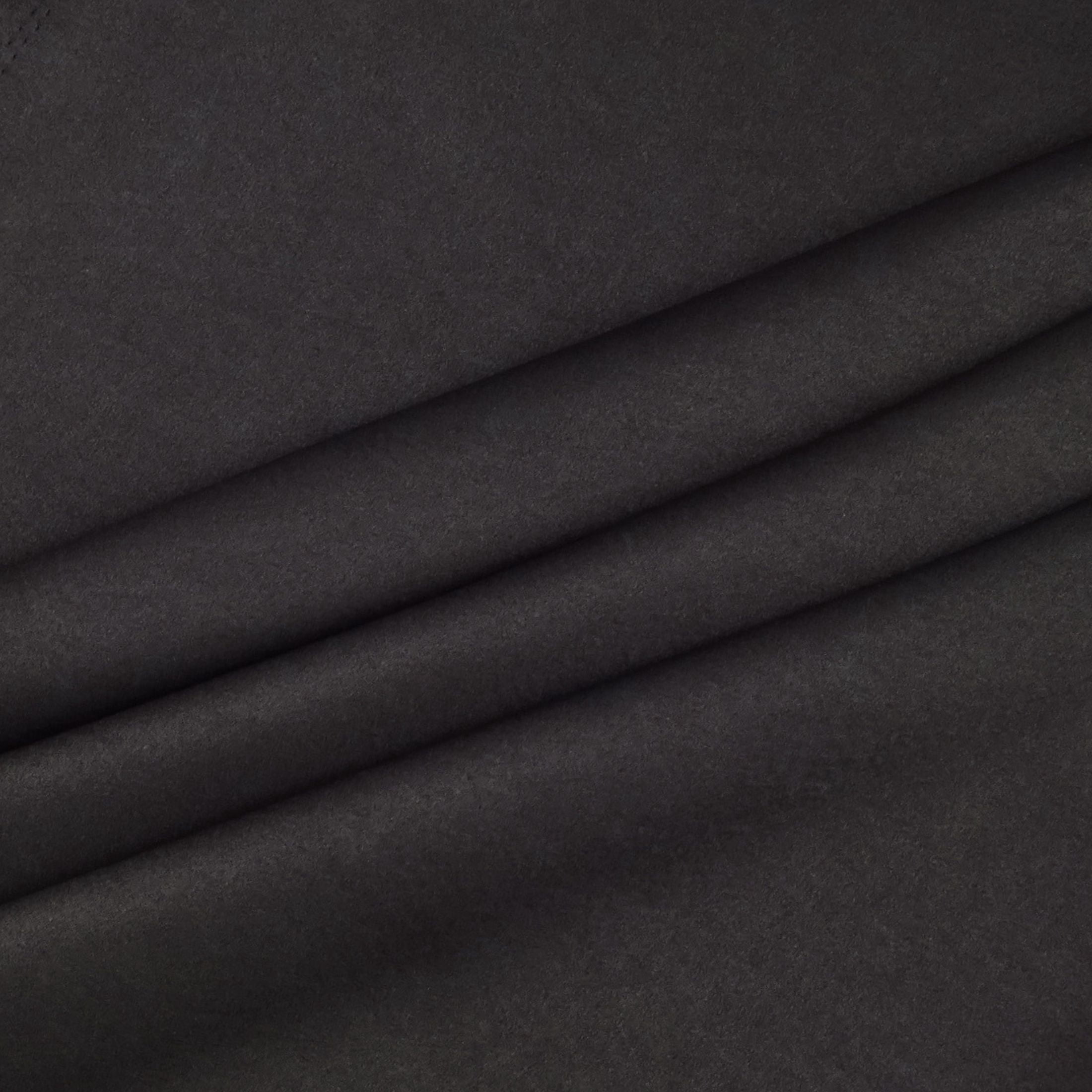 Hello Hobby 59” x 72” 100% Polyester Crepe Back Satin 2 Yard Precut Fabric, Black, 59" Wide for Sewing & Crafting