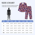 thumbnail image 4 of Sigee Halloween Black Cats for Pajamas for Men Two-piece Men's Sleepwear Long-Sleeved Pjs Sets-Large, 4 of 7