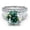 Green, variant on 5CT Moissanite Rings for Women Moissanite Wedding Rings Bridal Lab Grown Diamond Anniversary Promise Rings Wife Moissanite Engagement Ring Simulated Diamond Ring Lady 925 Sterling Silver