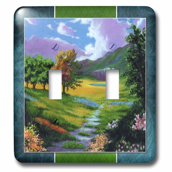 3dRose, Scenic Countryside, double toggle switch