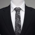 thumbnail image 2 of Star Wars Darth Vader Black and White Paisley Tie, 2 of 6