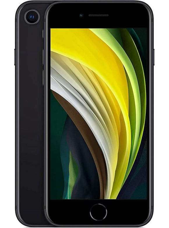 Restored Apple iPhone SE 2nd Generation (2020) Black 128GB Fully Unlocked Smartphone (Refurbished)
