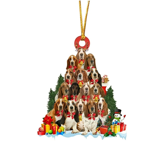 Para Árbol De Navidad, Colgante De Madera Para Perro De Navidad, Regalo De Decoración De Navidad Para Amigos Y Familiares Eigraketly HA042667-03