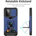 thumbnail image 4 of for Samsung A52 Case with Sliding Camera Cover Heavy Duty Protective Galaxy A52 Case with Card Holder Magnetic Rotate Ring Kickstand Phone Case for Samsung A52 5G/4G(Blue), 4 of 13