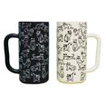 thumbnail image 3 of Tall Coffee Mugs, 13 oz Ceramic Cat Mug, Microwave & Dishwasher Safe, Black, 3 of 4