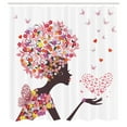 thumbnail image 3 of Ambesonne Summer Shower Curtain, Butterflies Blossoms, 69"Wx75"L, Multicolor, 3 of 5