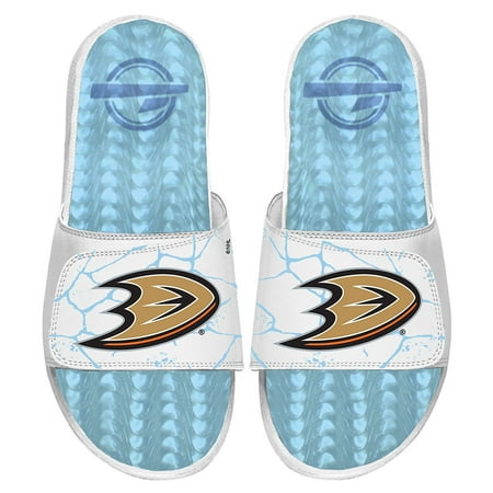 

Men s ISlide White Anaheim Ducks Ice Gel Slide Sandals