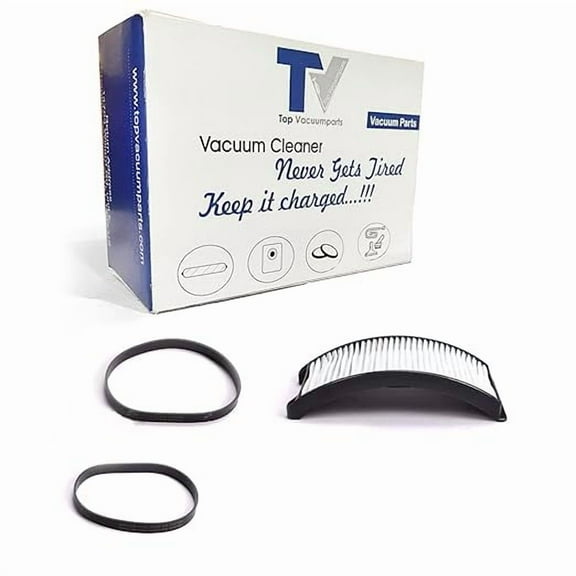 Replacement Part For Bissell 2038037 & 32074 Vacuum Cleaner 1 Filter with 2 Belt Models 65854, 65856, 65857, 6585R, 6596Q, 6596X, 68C71, 2140, 68C7, 6594, 6594F, 6594G, 6594J, 6594R, 6594W, 6596