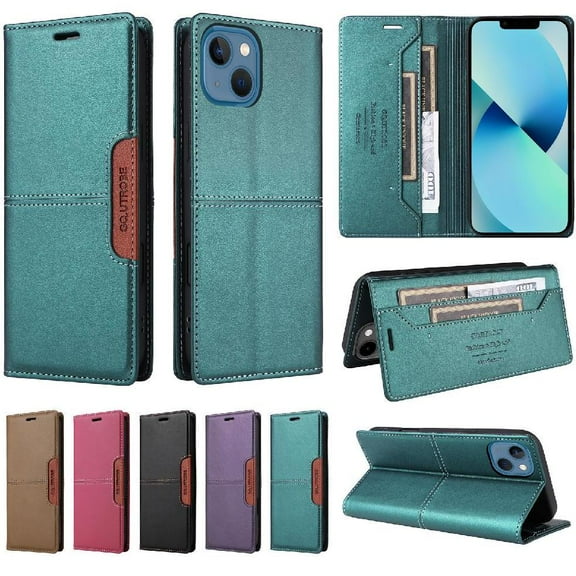 Case for FLOODKING iPhone 13 RFID Blocking Wallet Flip Cover Shockproof