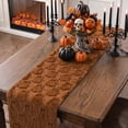 thumbnail image 5 of Sm:)e Caramel Ghost Halloween Table Runner 13x72 Inch, Soft Plush Faux Fur Mantel Kitchen Dining Table Decor, Halloween Home Party Decor, 5 of 6
