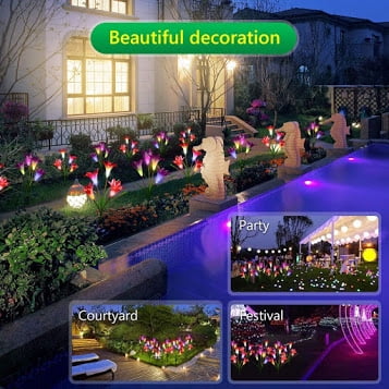 New Solar Lights Outdoor Garden Stake With Wider New Solar Lights Outdoor Garden Stake With Wider Panel Multi
