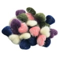 thumbnail image 1 of 30 piezas de piel de visón botones cubiertos de tela de espalda plana DIY Scrapbooking Craft, 1 of 9