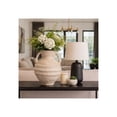 thumbnail image 2 of Round Vase with Handles for Living Room and Home Decor - Paper Mache Flower Vase Accent for House, Room and Bedroom Styling - Decorative Display for Office and Table Centerpiece - 15", White, 2 of 12