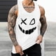 thumbnail image 2 of Camisetas de Tanque de los Hombres Tanque de los Hombres Incolor Gradiente de Impresión Cuello Redondo Correa Delgada Fuga Atrás Regular Casual Deportes Blusas de Tanque, 2 of 5