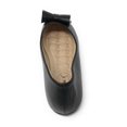 VT 2025 Quilted Leather Bow Ballerina Flats Black Sheepskin 286493