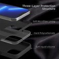 thumbnail image 4 of Compatible with iPhone 13 Pro Max Case for Women, [Drop Protection] [Anti-Fingerprint] [Anti-Scratch] Shockproof Soft-Touch Silicone Phone Case for iPhone 13 Pro Max 6.7", Black, 4 of 12