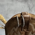 thumbnail image 3 of Howard's Western Howlite Burnished Hoop Earrings for Women, 3 of 7
