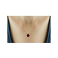 thumbnail image 4 of JewelersClub 2 1/5 Carat T.W. Garnet And White Diamond Accent Sterling Silver Pendant, 18", 4 of 4