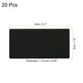 thumbnail image 2 of Unique Bargains 3'x2' Metal Name Plate Anodized Aluminium Self Adhesive Sign Tag Black 20 Pack, 2 of 6
