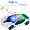 thumbnail image 4 of Coche eléctrico Universal 3D para niños juguete con luz LED intermitente Tmvgtek música sonido para cantar regalo, 4 of 6
