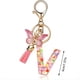 thumbnail image 4 of Colgante de Letra Estilo U, con Inicial Rosa, de Mariposa, 4 of 8