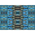 thumbnail image 1 of Ahgly Company Machine Washable Indoor Rectangle Transitional Dark Blue Grey Blue Area Rugs, 8' x 12', 1 of 7