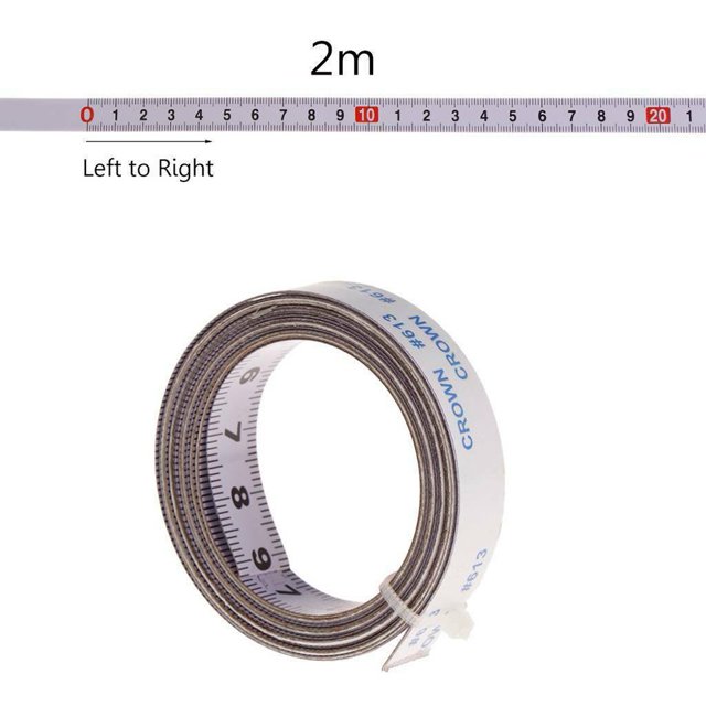 1-5M Self Adhesive Metric Miter Track Tape Measure Scale Ruler Woodworking Tools