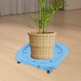 thumbnail image 6 of koolsoo Movable Cylinder Base Bottle Base Multi Purpose Stabilizing Base Support Tray Rolling Base for Potted Plants Light Blue, 6 of 8