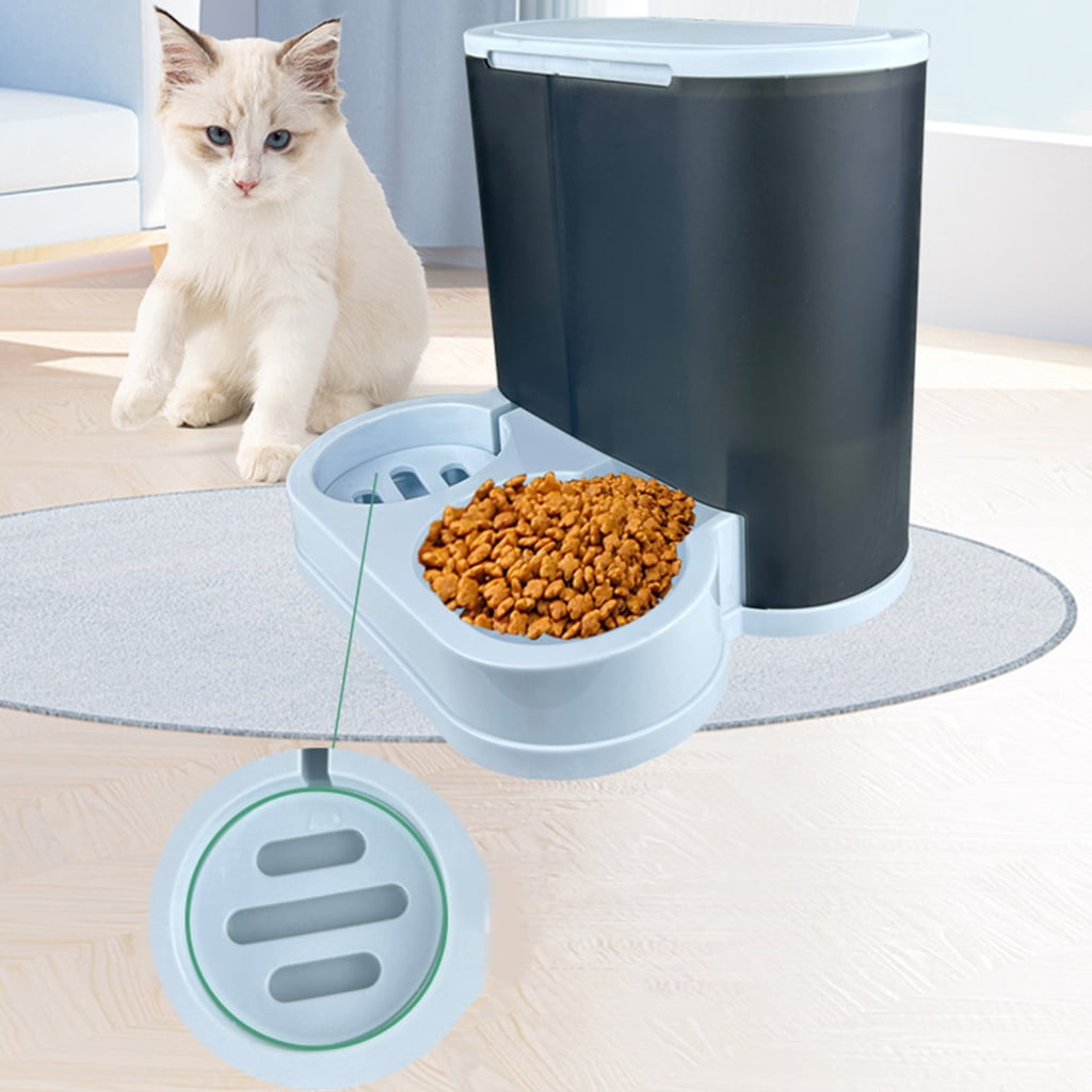 BQBQERT Dog Double Food Bowl Water Dispenser Food Feeders Bowls Pet Automatic Waterer Bowl Feeding Supply Large Capacity