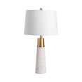 thumbnail image 2 of Crestview Collection Claire Stone Table Lamp in White, 2 of 2
