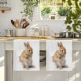 thumbnail image 4 of Funny Bunny Kitchen Towels Set of 2, Cute Art Fun Lovely Animals on Toilets Absorbent Dish Towels for Kitchen, Microfiber Hand Towel, Quick Drying Tea Towel for Cleaning Decorative Dishcloths, 4 of 7
