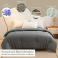 thumbnail image 3 of Soft Washed Microfiber Duvet Insert, All-Season Comforter Core, Lightweight Insulation, Versatile Style, For Home/Hotel Use, Year-Round Warmth, Breathable Fabric, hypoallergenic bedding alternative, 3 of 9