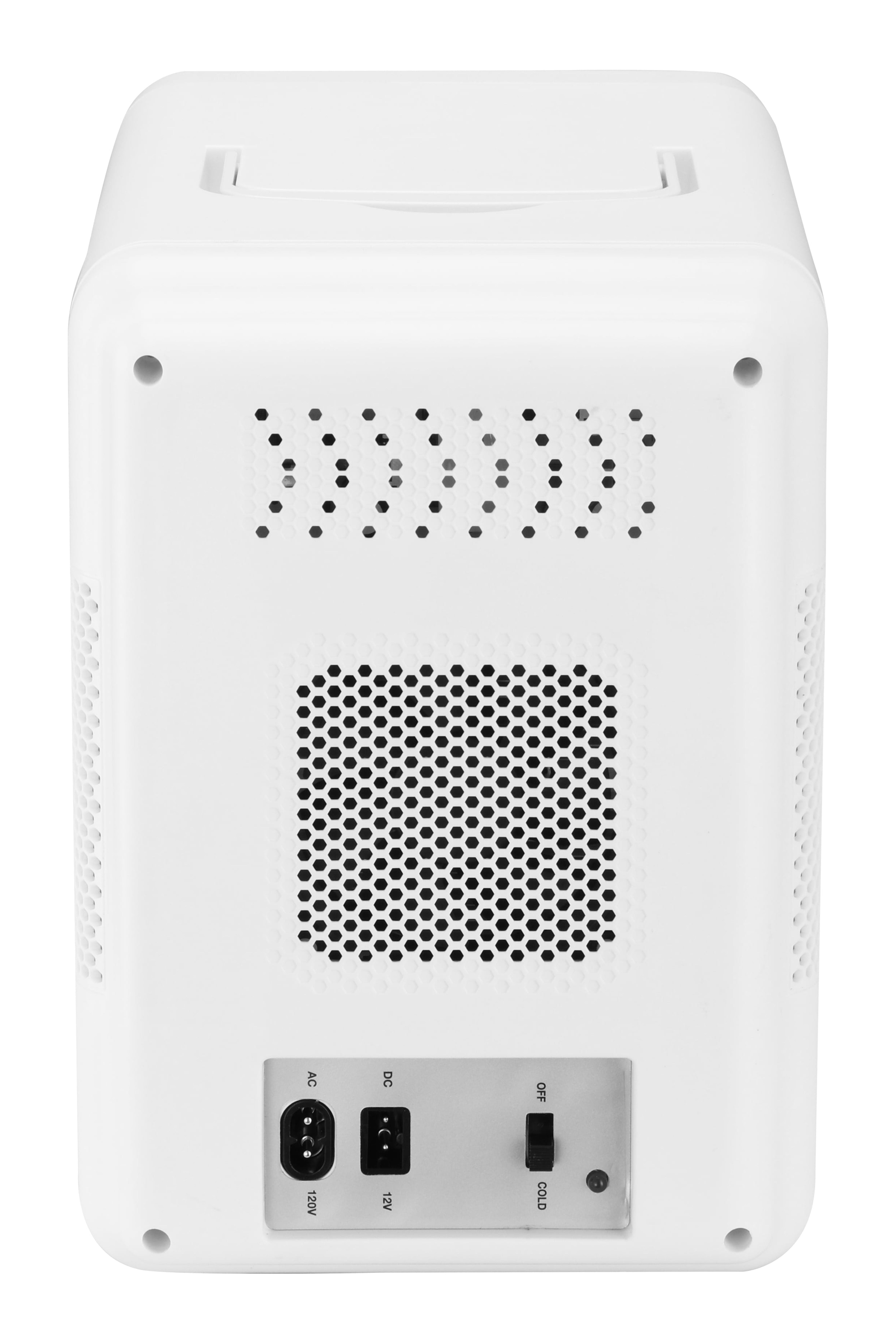 Frigidaire Gallery 6.5L, 9 Can Lighted Beauty Mirror Mini Fridge, Personal Cooler in White