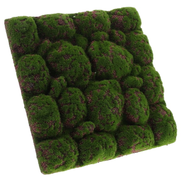 FRCOLOR  Artificial Moss Rocks Grass Indoor Crochet Bag Charm DIY Green