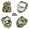 thumbnail image 5 of FORMRS Mini Backpack Purse for Women Quilted Travel Daypack Casual Shoulder Bag, Sunflower Butterfly Pattern, 5 of 7