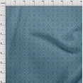 thumbnail image 4 of oneOone Tissu Polyester Spandex Vert Sarcelle Foncé Tissu Géométrique pour Robe Tissu Imprimé au Mètre 56 Pouces de Large, 4 of 4