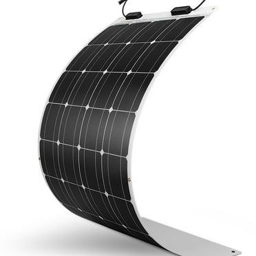 Renogy Flexible Solar Panel 100 Watt 12 Volt Monocrystalline Semi-Flexible Bendable Mono Off-Grid Charger for Marine RV Cabin Van Car Uneven Surfaces