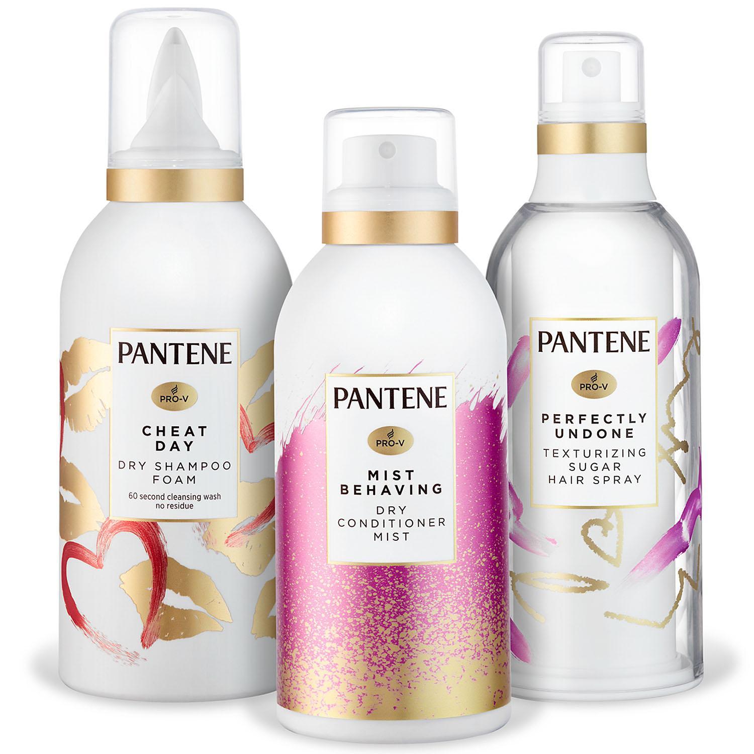 Pantene Dry Shampoo Foam + Dry Conditioner Mist + Texturizing Sugar