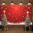 thumbnail image 3 of Cartoon Characters Merry Christmas Banner Santa Claus Snowman Reindeer for Christmas Party Holiday Decor, 3 of 9