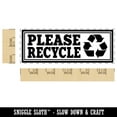 thumbnail image 2 of Please Recycle with Symbol Double Border Self-Inking Rubber Stamp Ink Stamper for Business Office - Purple Ink - Large 2-2/4 Inch, 2 of 7