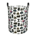 thumbnail image 1 of Balery Cool Camera Cesta de ropa redonda con asas, impermeable, independiente, para ropa, juguetes, dormitorio y familia-Small, 1 of 6