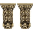 thumbnail image 2 of MERIVILLE Chatecu Drapery Sconce, Corbel Bracket, Drapery Scarf Swags, Wall Décor, Renaissance Gold,2Pcs, 2 of 5