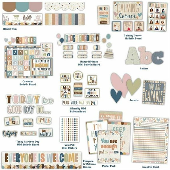 Everyone is Welcome Decor Bulletin Board Set