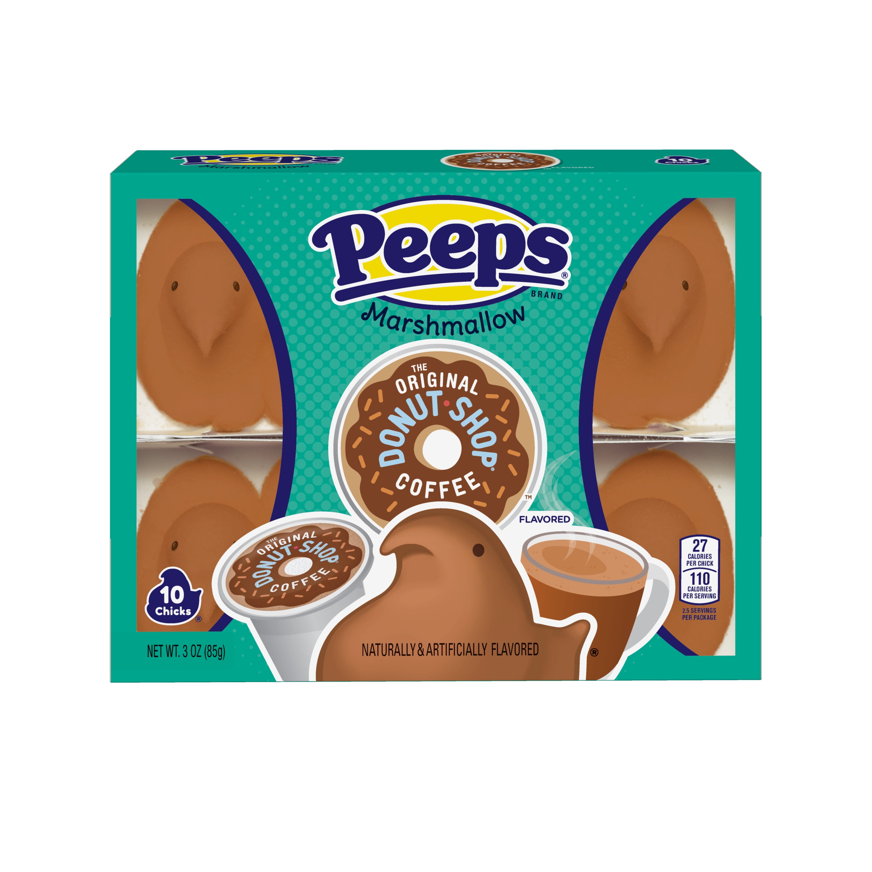 PEEPS, The Original Donut Shop Coffee Flavored Marshmallow Chicks