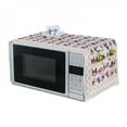 thumbnail image 1 of Microwave Oven Cover Dustproof Cotton Machine Protector Decorative Kitchen Appliance Cover with Side Storage Pockets 39.3x13.7inches, 1 of 6