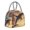 Light Grey, variant on Horeoi Sailing Dancing Dolphin Pattern Large Insulated Lunch Bag for Work, School, Picnic - Waterproof, Durable Oxford Cloth, Comfortable Handle-Black