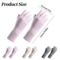 thumbnail image 3 of THLKIF 1 Pairs Sun Protection UV Gloves for Women Fingerless Hand UV Protection Glove for Gel Manicures Summer Driving Biking, 3 of 6