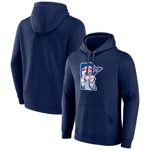 Men's Navy Minnesota Twins Cooperstown Collection Pullover Hoodie
