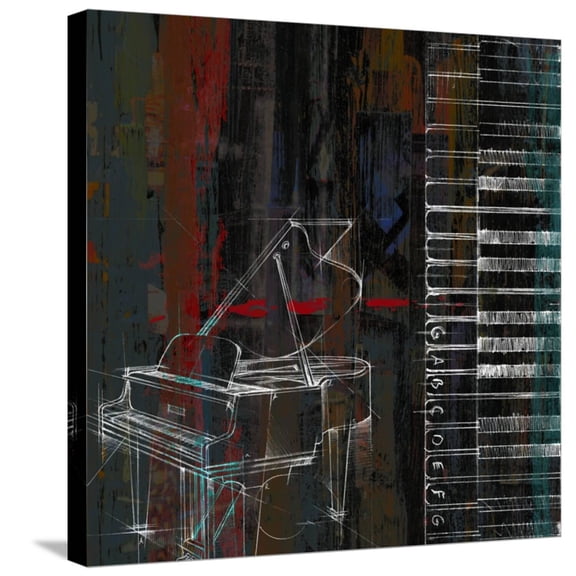 Art.com That Jazz I Stretched Canvas Print Wall Art by Studio W, 24" x 24"