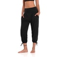 thumbnail image 3 of JustVH Women Casual Yoga Jogger Pants High Rise Pockets Calf-Length Pants, 3 of 5